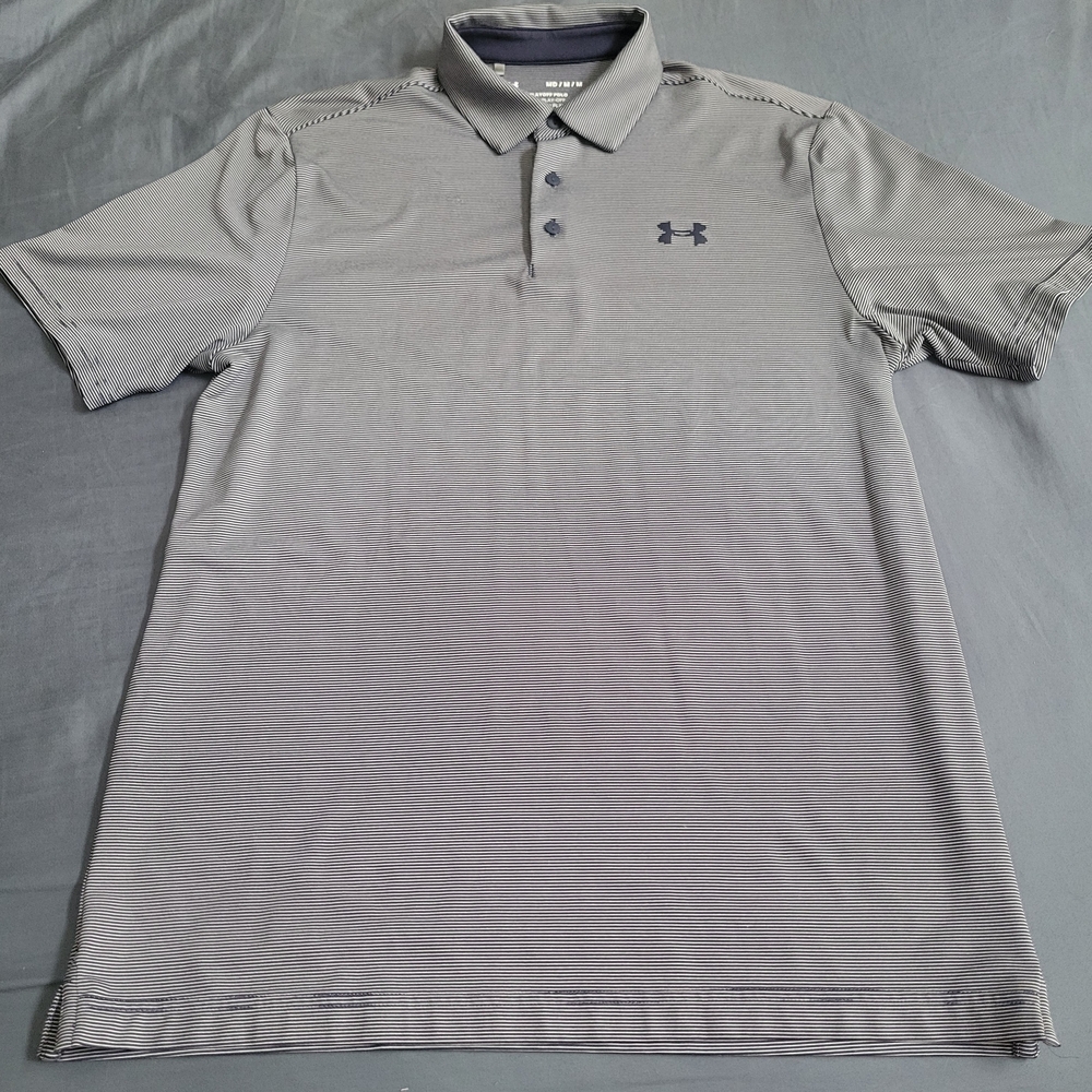Under Armour Men's Navy Striped Polo Shirt